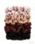 Satin Scrunchies for Women, Earth Tone Silk Hair Ties, 8 Pack, Damage-Free, Crease-Free, for Thick and Thin Hair