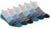 Saucony Men’s RunDry Mesh Ventilating Comfort Fit Performance Tab Socks Available in M-XL (6, 12 Pairs), Blue Grey Stripe (6 Pairs), Large