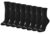 Saucony Women’s RunDry Performance Heel Tab Athletic Socks, Available in S-L (8, 16, 24 Pairs), Mid-Crew Black (8 Pairs), Medium