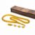 Saul Handmade 33 Beads Tasbih, Amber Phenolic Resin Islamic Prayer Beads with System Tassel, Pointed Capsule Cut Misbaha in Wooden Gift Box (Translucent Cognac)