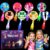 Sauyoza 36 Pack Cute Hero Girls Party Favors LED Finger Lights for Kids