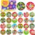 Sauyoza 52 Pack Holiday Elf Party Favors Fidget Spinner for Kids Birthday, Santa’s Helper Fidget Spinner Bulk for Classroom Rewards, Goodie Bag Stuffers, Whimsical Christmas Party Supplies