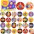 Sauyoza 52 Pack Ring Battle Sports Party Favors Fidget Spinner for Kids Birthday, Arena Fight Themed Fidget Spinner Bulk for Classroom Rewards, Goodie Bag Stuffers, Power Fighter Sport Party Supplies