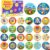 Sauyoza 52 Pack Softball Party Favors Fidget Spinner for Kids Birthday, Sports Themed Fidget Spinner Bulk for Classroom Rewards, Goodie Bag Stuffers, Softball Team Gift Party Supplies