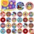 Sauyoza 52 Pack Viking Party Favors Fidget Spinner for Kids Birthday, Knight Fidget Spinner Bulk for Classroom Rewards, Goodie Bag Stuffers, Medieval Fantasy Party Supplies