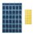 SAVERHO 36 Clear Pockets Classroom Pocket Chart for Cell Phone and Calculator Holder, Door Hanging Pocket Chart for Classroom Phone Holder with Number Sticker and Hooks (Blue)