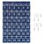 SAVERHO 36 Pockets Blue Numbered Classroom Pocket Chart for Cell Phones, Hanging Pocket Chart Storage for Classroom Phone Calculator Holder with 4 Stainless Steel Hooks (Blue-36pockets)