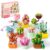 Sawaruita 10 Pack Succulent Mini Plant Building Blocks Set for Adults