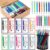 Sayglossy 100 Set Teacher Appreciation Gift Bulk Thank You Ballpoint Pens With Appreciation Cards and Ties Inspirational Ballpoint Pens Gift for Teacher Nurse Women