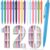 Sayglossy 120 Pcs Art Pastel Retractable Black Gel Pens Bulk 1.0mm Aesthetic Black Ink Pens Cute Office Desk Accessories Stationery Home Work Essentials Nurse Supplies for Office Birthday Gifts