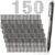 Sayglossy 150 Pcs Black Ballpoint Pens Bulk 1.0 mm Ink Pens Bulk Ink Medium Point Retractable Rollerball Smooth Writing Quick Dry No Smudge for Office, School, Nurses, Journaling Medium Tip Pack