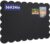 Scalloped Felt Bulletin Board, 36 x 24 Inches Foldable Pin Cork Board with 20 Pushpins – Decorative Cork Alternative for Wall, 3′ x 2′ Trifold Picture Self Adhesive Vision Prayer Board – Black