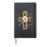 Scandinavian Folk Art Christian Cross Cottagecore Easter Hardcover Journal, Black