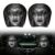Scary Face Car Headrest Covers 2-Pack, Halloween Seat Cover Decor (Black #6)