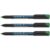 Schneider Maxx 224 M Permanent Marker Pen 1.0mm Medium Line, Green 3 Pack