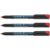 Schneider Maxx 224 M Permanent Marker Pen 1.0mm Medium Line, Red 3 Pack