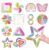 SCHOLOX 36 Pcs Sensory Stickers with Different Textures for Calming Anxiety
