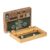 Schylling Shut the Box – Family Game of Strategy and Chance – Includes Collectible Wooden Game Box, Felt Bottom, Rounded Dice, and Detailed Instructions – Ages 6 and Up