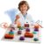 Science Kits for Kids – STEM Kits for Kids, Electronics Exploration Kit, Over 420 Projects, 50 Circuit Parts with Bubble Maker，Fan & Flying Helicopter, STEM Educational Toy Gifts for Boys& Girls