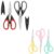 Scissors, iBayam 8″ All Purpose Scissors Bulk, Ultra Sharp 2.5mm Thick Blade Shears Comfort-Grip Scissors for Office Desk Accessories Sewing Fabric Home Craft School Supplies, Right/Left Handed