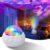 SCLWSS Autism Sensory Light Projector, USB-Powered, Ceiling Projection, Calming Effects, Multicolor, Plastic, Medium