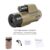 SCOKC Waterproof Monocular Telescope | Lightweight with Travel Bag, Compact, 12X Magnification, Wide Field of View for Bird Watching, Hunting, Hiking, Camping (12×32, Desert Color)