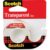 Scotch 144 Transparent Tape in Hand Dispenser, 1/2-Inch x 450-Inch, 1-Inch Core, Clear