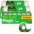Scotch Magic Tape, 12 Rolls (2 x 6-Packs) Each with Dispenser, Invisible Matte Finish, Permanent Adhesive, 3/4 in x 350 in per Roll, Ideal for Home, School and Office