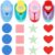 Scrapbook Paper Punchers, 4 Shape Punch Set for Kids Paper Crafts, Card Making and Scrapbooking, Circle, Star, Heart and Square Punch, Multiple Shape Punches for Easy DIY Sticker Cutting