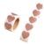 Scratch Off Sticker Labels DIY Scratch Off Stickers 600pcs Heart Labels for Games Crafts Stationery