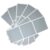 Scratch Off Stickers 300pcs 40mm Square Scratch Off Sticker Rose Gold Grey for Adhesive Stickers Party Activity Stickers