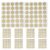 Scratch Off Stickers Labels Round 360pcs Golden
