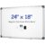 SCRIBANX Magnetic White Board for Wall, 24″ x 18″ Dry Erase Board Kit with 2 Magnetic Markers, 4 Magnets, Eraser, Pen Tray & Mounting Kit – White Boards for Home, Office,School