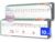 SCRIBBLEDO Dry Erase Negative Number Line for Students 4”x12” Small White Board Dry Erase Sheets Math Manipulatives Addition Subtraction Numberline for Classroom Supplies Teacher Pack 10 Sheets