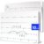 SCRIBBLEDO Fraction 9”x12” Dry Erase Number Line for Students Small White Board Dry Erase Sheets Math Manipulatives Numberline Homeschool Supplies Teacher Classroom Pack of 10 Sheets