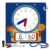 Scribbledo Learning Clock for Kids 13″ Dry Erase Teaching Clock with Movable Hands Analog & Digital Time, Magnetic Backing, Hanging String & 2 Markers Classroom Homeschool