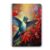 Scribesense Spiral Lined Notebook,Double-Wire College Ruled Journal for College Office,5.71x 8.26 in – Vibrant Hummingbird Gracefully Hovering Near Red Flowers