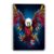 Scribesense Spiral Lined Notebook,Double-Wire College Ruled Journal for College Office,5.71x 8.26 in – Eagle with Spread Wings in Red And Yellow Colors