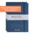 scribu Business Notebook with System – Planner for Tasks, Projects & Priorities GTD, Eisenhower, Bullet Journal | 96 Pages, Soft Cover | Tablet Format | Magical Blue – Twin Pack