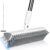 Scrub Brush with Long Handle, Extends to 55″, Pivoting Head & Stiff Bristles for Bathtub, Shower, Tile, Grout, Patio & Concrete Cleaning