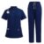 Scrub Sets for Women Nurse Work Uniform Scrub Shirt and Wide Leg Pant