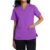 Scrubs for Women 4 Way Strech Short Sleeve Medical Uniforms with 2 Pockets