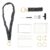 Scrunchie Teacher Lanyard for ID Badges – Wrist Lanyard(Charcoal Leopard)
