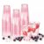 SDBALLBZ 50 Pack 12 oz Plastic Cups, Pink Disposable Cups