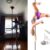 SDVantage Spinning Pole Dancing Pole for Home Heavy Duty, 300 Cm Tall Spinning Static Dance Pole for Home Club Party Bar, Removable 45Mm Dance Pole Kit,Silver-3.2M-3.4M/10.5Ft-11Ft