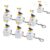 Seagull Mine Button Keychain , Rechargeable Fidget Clicker with Real Sound and LED Light, Keychain Fidget , for Fun and Stress Relief,white-6pcs