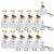 Seagull Mine Button Keychain, Rechargeable Keyboard Fidget Clicker, Mechanical Click Fidget Desk Toy Portable Stress Relief Keychain for Adults (10Pcs)