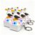 Seagull Mine Button Keychain, Rechargeable Mechanical Keyboard Fidget Clicker, Portable Stress Relief Desk Toy for Adults (6-Pcs)