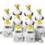 Seagull Sound Button Keychain, Rechargeable Fidget Clicker with Real Seagull Sound & LED Light, Funny Stress Relief Desk Toy, Interactive Novelty Gift for Adults (6 Pcs)