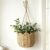 SEAHOME Natural Woven Hanging Planter Basket Indoor Wall Plant Holder，1